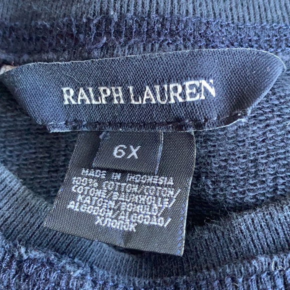 3/$25 VGUC Ralph Lauren Sweatshirt Size 6X - Picture 7 of 9